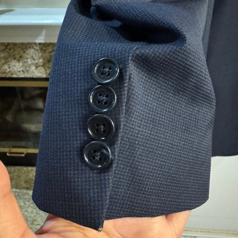 Canali Two Button Single Breasted Wool Blazer Gra… - image 3